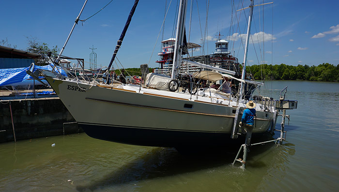 Launching Esper after the refit